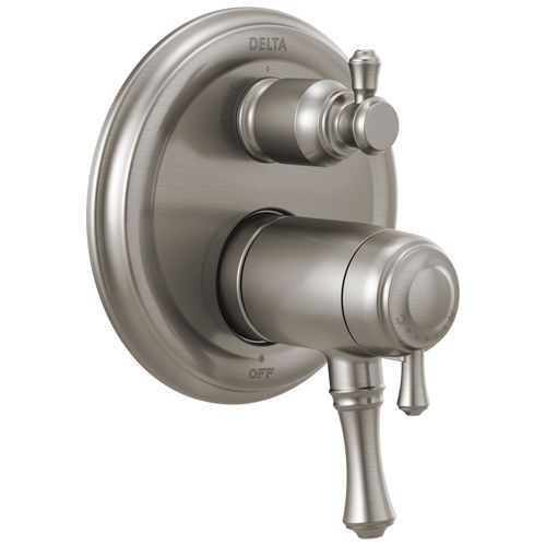 Main product image of Cassidy Traditional 2-Handle TempAssure 17T Series Valve Trim with 3-Setting Integrated Diverter (Stainless), T27T897-SS