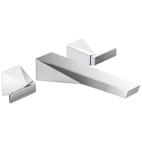 Main product image of Trillian 2 Handle Wall Mount Bathroom Faucet Trim (Lumicoat Chrome), T3543LF-PR-WL