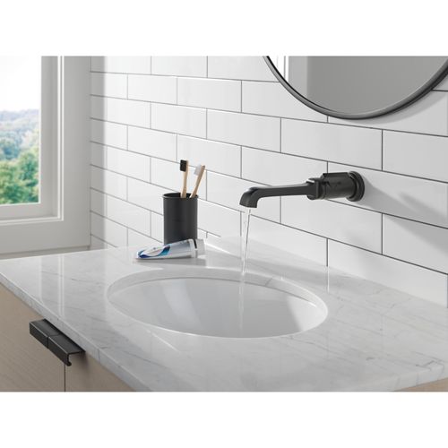 Main product image of Tetra Single Handle Wall Mount Bathroom Faucet Trim, 1.2 GPM (Matte Black), T3589LF-BLWL