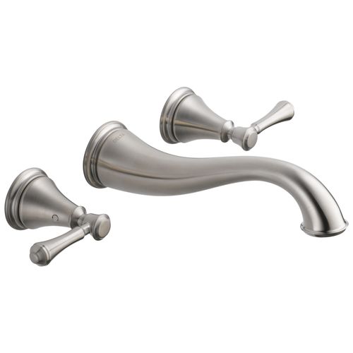 Main product image of Cassidy 2 Handle Wall Mount Bathroom Faucet Trim (Stainless), T3597LF-SSWL