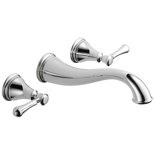 Main product image of Cassidy 2 Handle Wall Mount Bathroom Faucet Trim (Chrome), T3597LF-WL