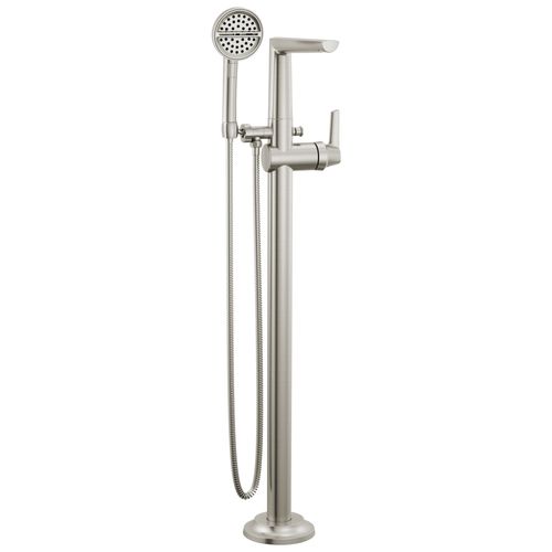 Main product image of Galeon Free Standing Tub Filler, 1.75 GPM (Lumicoat Stainless), T4771-SS-PR-FL
