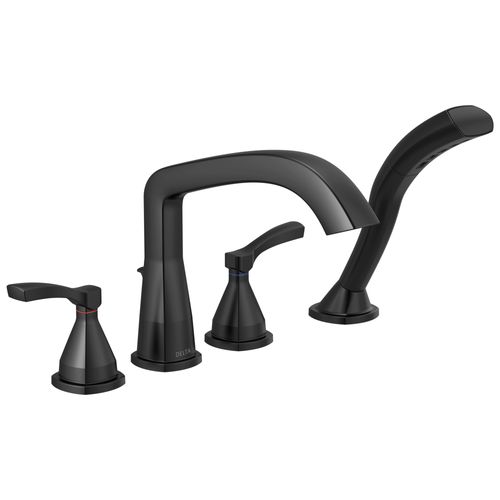 Main product image of Stryke Four Hole Roman Tub Trim (Matte Black), T4776-BL