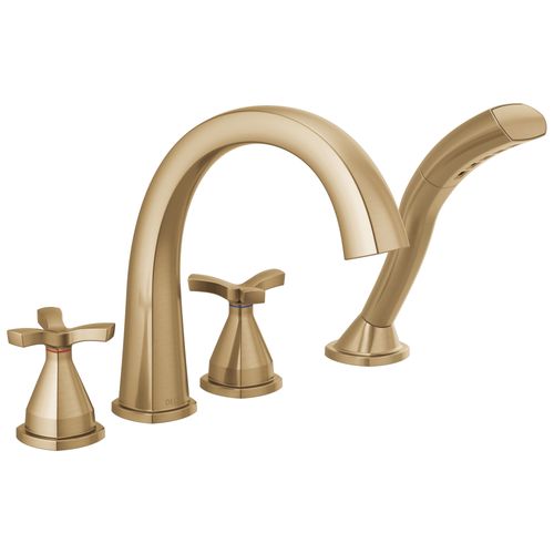 Main product image of Stryke Four Hole Roman Tub Trim (Champagne Bronze), T47776-CZ