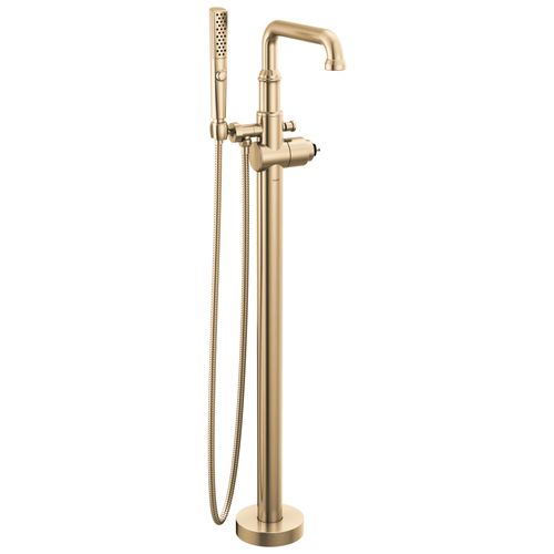 Main product image of Broderick Floor Mount Tub Filler Trim- Less Handle, 1.75 GPM (Lumicoat Champagne Bronze), T4784-CZ-PR-LHP-FL