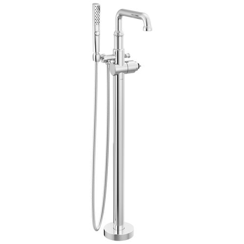 Main product image of Broderick Floor Mount Tub Filler Trim- Less Handle, 1.75 GPM (Lumicoat Chrome), T4784-PR-LHP-FL