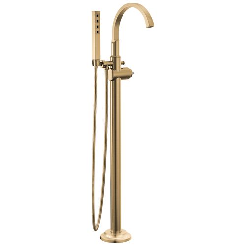 Main product image of Tetra Floor Mount Tub Filler Trim, 1.75 GPM (Lumicoat Champagne Bronze), T4788-CZ-PR-LHP-FL