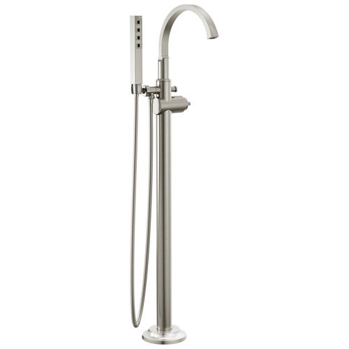 Main product image of Tetra Floor Mount Tub Filler Trim (Lumicoat Stainless), T4788-SS-PR-LHP-FL