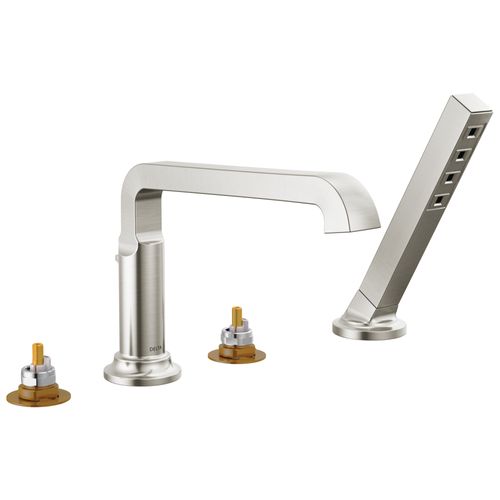 Main product image of Tetra Roman Tub Trim with Hand Shower, 1.75 GPM (Lumicoat Stainless), T4789-SS-PR-LHP