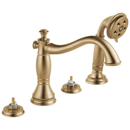 Main product image of Cassidy Roman Tub with Hand Shower Trim - Less Handles (Champagne Bronze), T4797-CZLHP