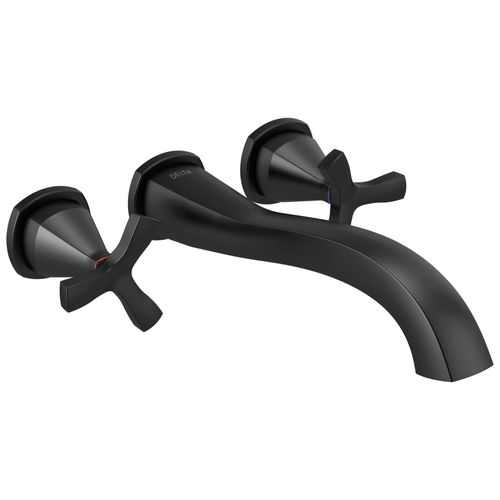 Main product image of Stryke Wall Mounted Tub Filler (Matte Black), T57766-BLWL