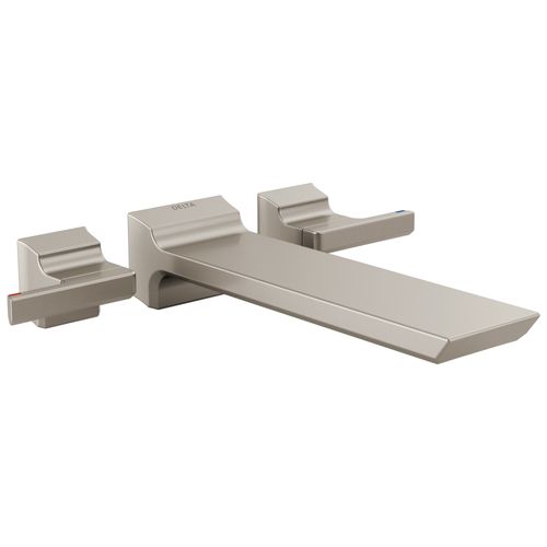 Main product image of Pivotal Wall Mount Tub Filler Trim (Lumicoat Stainless), T5799-SS-PR-WL