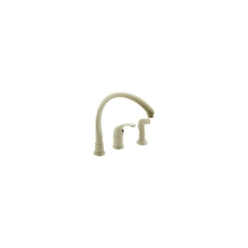 172BSWF Delta 172BSWF Single Handle Faucet with Spray Biscuit