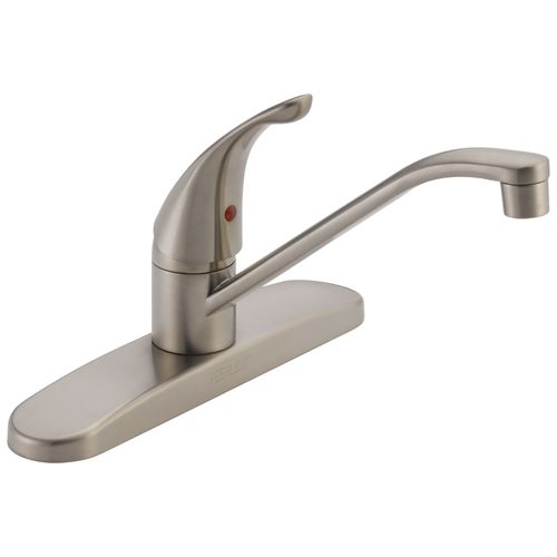 Main product image of Core Single Handle Kitchen Faucet, 3-Hole 8" Installation (Stainless Steel), P110LF-SS