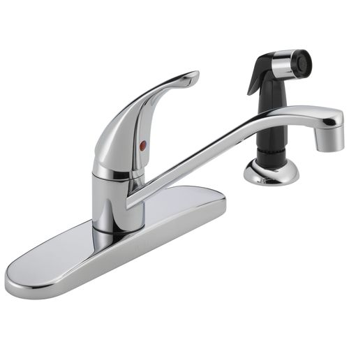 Main product image of Core Single Handle Kitchen Faucet, 4-Hole 8" Installation (Chrome), P115LF
