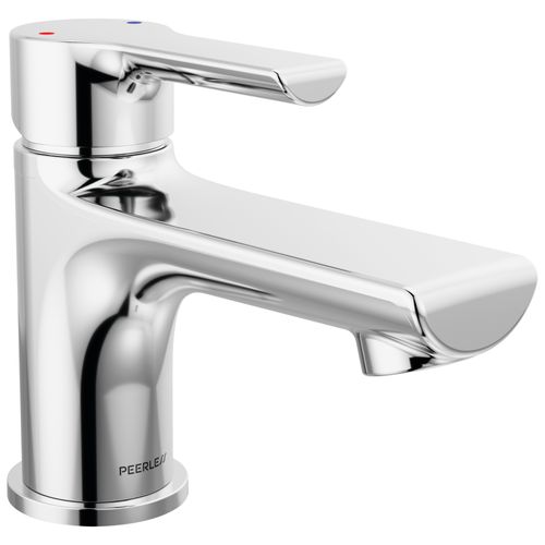 Main product image of Flute Single Top Handle Lavatory Faucet, 1 or 3-Hole 4" Installation w/ 6" Spout (Chrome), P1512LF