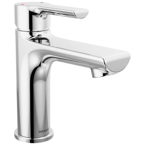 Main product image of Flute Single Top Handle Lavatory Faucet, 1 or 3-Hole 4" Installation w/ 7-1/2" Spout (Chrome), P1513LF