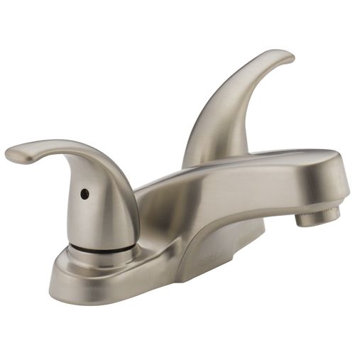 Main product image of Core Two Handle Bathroom Faucet w/ Metal Push Pop-Up Drain (Brushed Nickel), P299628LF-BN-M