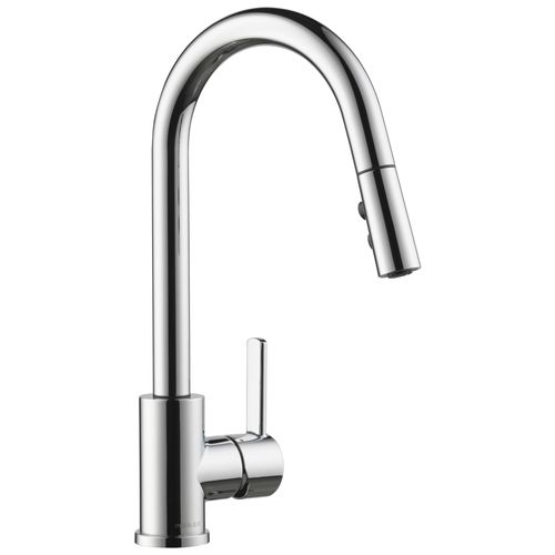 Main product image of Precept Single Handle Pull Down Kitchen Faucet, 1 or 3-Hole 8" Installation w/ 2 Function Pull Down Sprayer (Chrome), P7946LF