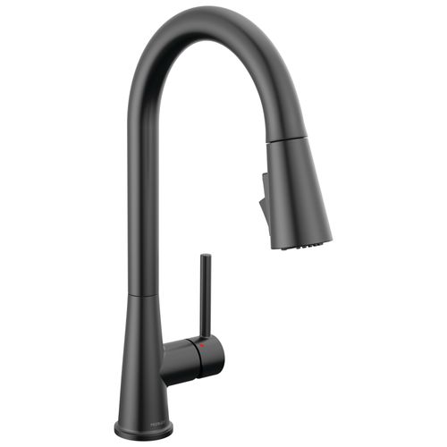 Main product image of Precept Single Handle Pull Down Kitchen Faucet, 1 or 3-Hole 8" Installation w/ 3 Function Pull Down Sprayer (Matte Black)