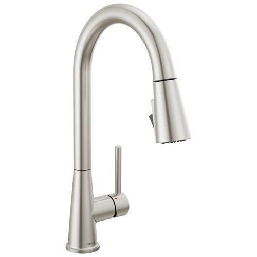 Main product image of Precept Single Handle Pull Down Kitchen Faucet, 1 or 3-Hole 8" Installation w/ 3 Function Pull Down Sprayer (Stainless Steel), P7947LF-SS