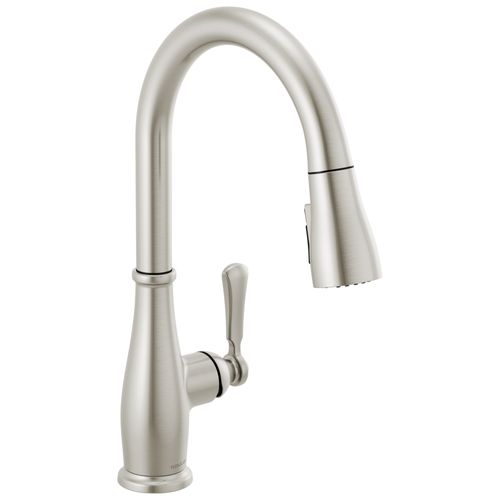 Main product image of Elmhurst Single Handle Pull Down Kitchen Faucet (Stainless Steel)