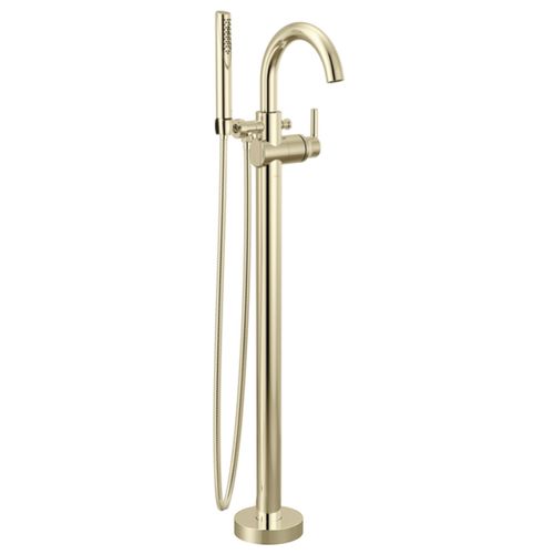 Main product image of Trinsic Single Handle Floor Mount Tub Filler Trim w/ Hand Shower (Polished Nickel), T4759-PNFL
