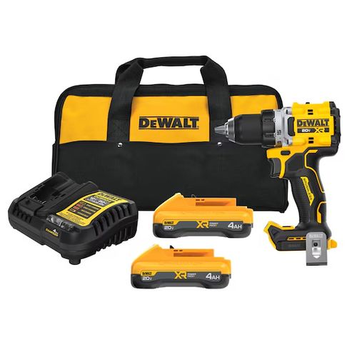 Main product image of 20V MAX XR Lithium-Ion Cordless Compact Drill, Driver w/ 2 Batteries, Charger, and Tool Bag, DCD801QQ2