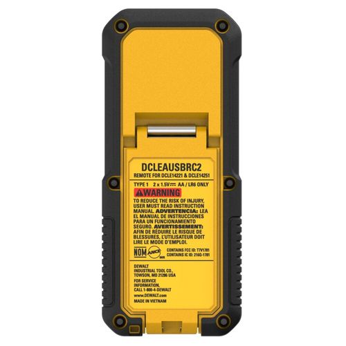 Main product image of Remote Control for DCLE14221G/GB & DCLE14251G/GB Lasers, DCLEAUSBRC2