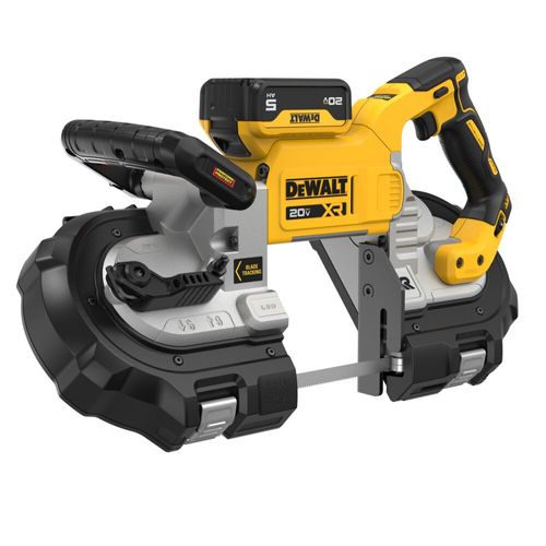 Main product image of 5" 20V Max Dual Switch Band Saw Kit with (2) Batteries 5Ah, DCS376P2
