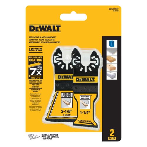 Main product image of Oscillating Plungepoint 3-Sided Blade Combo (2 PK), DWA422SET