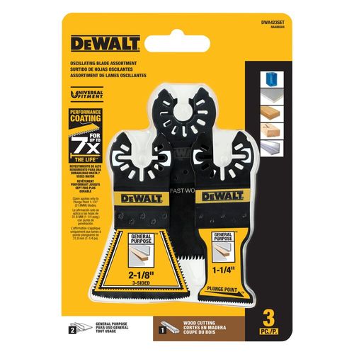 Main product image of General Purpose Oscillating Blade Assortment (3 pc), DWA423SET