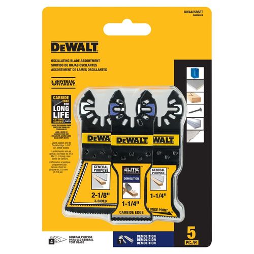 Main product image of Oscillating Remodeling Assortment (5 pc), DWA425RSET