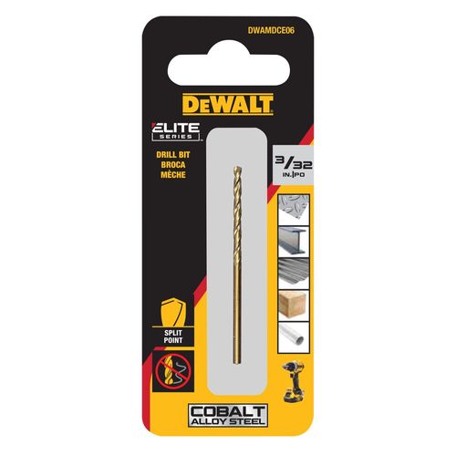 Main product image of Elite Series 3/32" Cobalt Split Point Drill Bit, DWAMDCE06