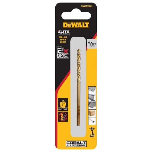 Main product image of Elite Series 9/64" Cobalt Pilot Point Drill Bit, DWAMDCE09
