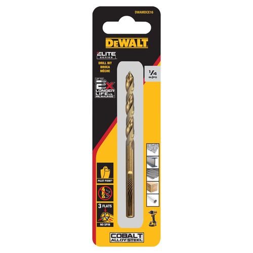 Main product image of Elite Series 1/4" Cobalt Pilot Point Drill Bit, DWAMDCE16