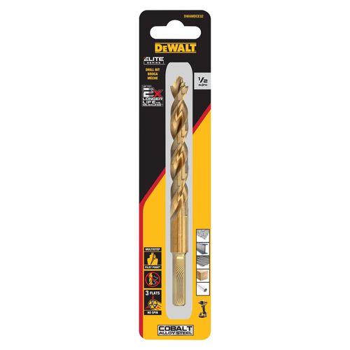 Main product image of Elite Series 1/2" Cobalt Multi-Step Pilot Point Drill Bit, DWAMDCE32