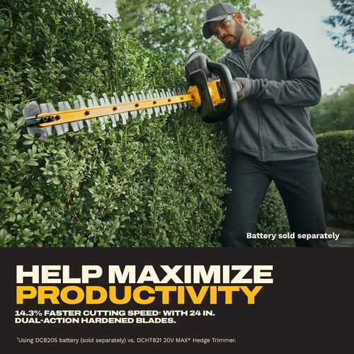 Main product image of 24" 20V MAX XR Brushless Cordless Hedge Trimmer (Tool Only), DCHT826B