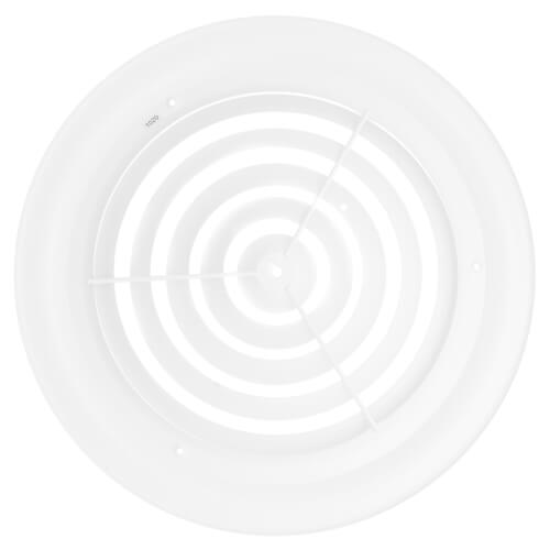 12" (Wall Opening Size) Round Ceiling Diffuser (White)