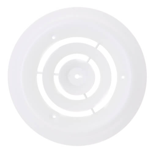 6" (Wall Opening Size) Round Ceiling Diffuser (White)