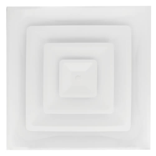T-Bar 3-Cone Fixed Pattern Diffuser w/ 14" Collar