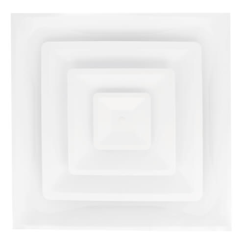 T-Bar 3-Cone Fixed Pattern Diffuser w/ 8" Collar