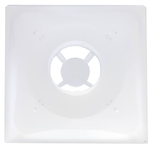 T-Bar 2-Cone Fixed Pattern 4-Way Diffuser w/ 8" Collar (White)