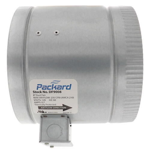 Main product image of 8" Duct Booster Fan (235 CFM, 120V)