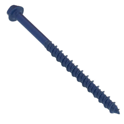 Main product image of 3/16" x 2-3/4" UltraCon Hex Washer Head Screws, Blue (Box of 100)