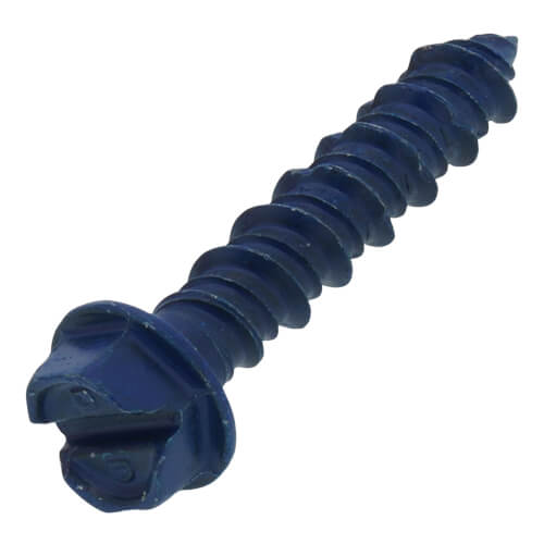 Main product image of 1/4" x 1-1/4" UltraCon Hex Washer Head Screws, Blue (Box of 100)
