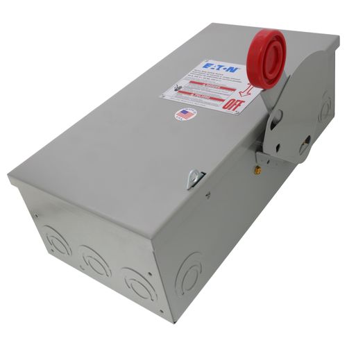 Main product image of Heavy Duty Single-Throw Fused Safety Switch, 3-Pole, Fusible with Neutral, NEMA 1 (60A, 240V)