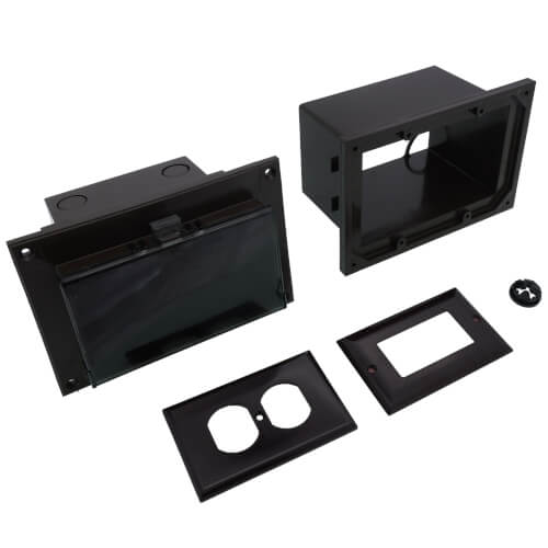 Main product image of Low Profile Weatherproof InBox w/ Adapter Sleeve for New Brick Construction, Clear Cover