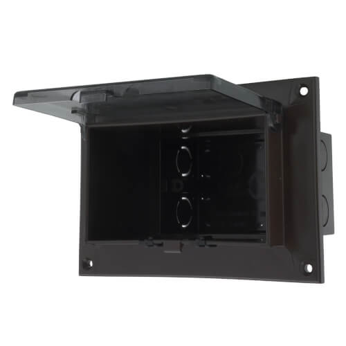 Main product image of Low Profile Weatherproof InBox w/ Adapter Sleeve for New Brick Construction, Clear Cover