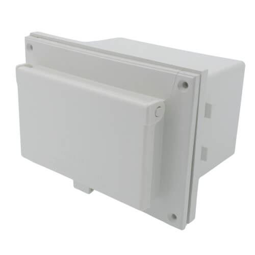Main product image of White Low Profile Weatherproof InBox with Adapter Sleeve for New Brick Construction